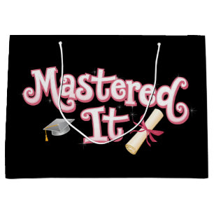 Grand Sac Cadeau Diplômé de maîtrise diplômé de maîtrise