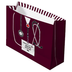 Grand Sac Cadeau Diplôme d'études Médicales créatives