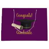 Grand Sac Cadeau Diplôme d'études supérieures et diplômes (Devant)