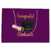 Grand Sac Cadeau Diplôme d'études supérieures et diplômes (Dos)