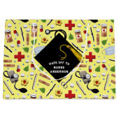 Grand Sac Cadeau Diplôme d'infirmière personnalisée (Devant)