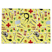 Grand Sac Cadeau Diplôme d'infirmière personnalisée (Dos)