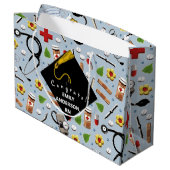 Grand Sac Cadeau Diplôme d'infirmière personnalisée (Dos Angle)