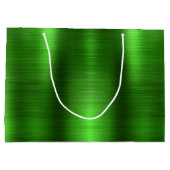 Grand Sac Cadeau Diplôme d'or vert classique personnalisé (Dos)