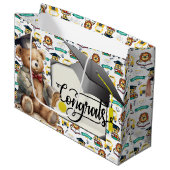 Grand Sac Cadeau Diplôme pour enfants (Devant Angle)