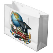 Grand Sac Cadeau Diplôme supérieur (Devant Angle)