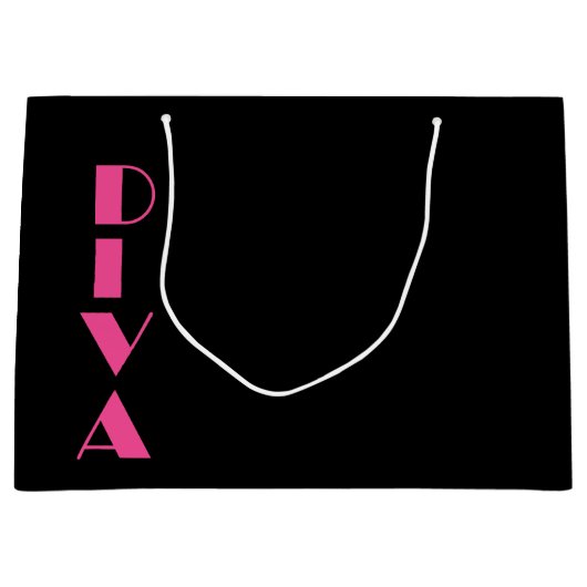 GRAND SAC CADEAU "DIVA" (Devant)