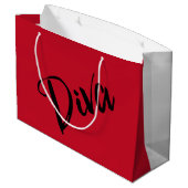 Grand Sac Cadeau "Diva Fabulous" (Dos Angle)