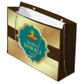 Grand Sac Cadeau Diwali personnalisé (Devant Angle)