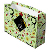 Grand Sac Cadeau Docteur Médicale (Dos Angle)