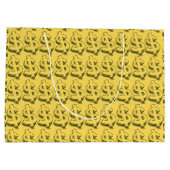 Grand Sac Cadeau dollar or (Dos)