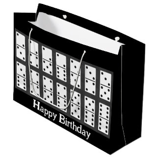 Grand Sac Cadeau Dominos Design