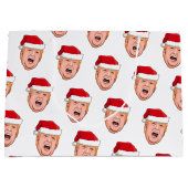 Grand Sac Cadeau Donald Trump en colère Noël (Devant)