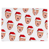 Grand Sac Cadeau Donald Trump en colère Noël (Dos)