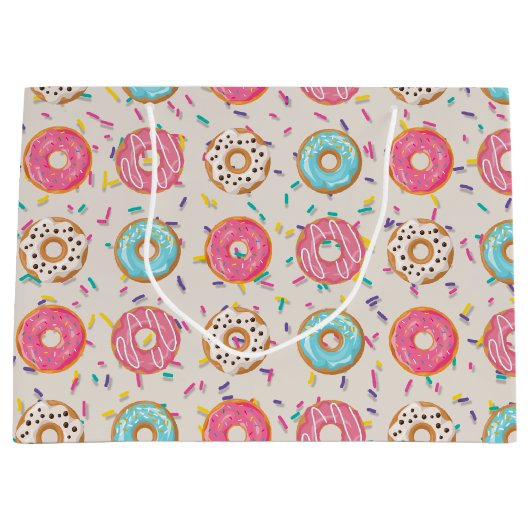Grand Sac Cadeau Donuts avec arrosage (Devant)