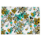 Grand Sac Cadeau Doodle, abstrait (Dos)