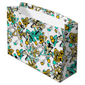 Grand Sac Cadeau Doodle, abstrait (Dos Angle)
