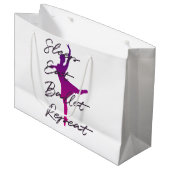 Grand Sac Cadeau Dormir, Manger, Ballet, Répéter (Devant Angle)