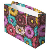 Grand Sac Cadeau Doughnut colorée (Dos Angle)