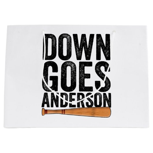 Grand Sac Cadeau DOWN GOLF ANDERSON FUNNY BASEBALL cadeau ANDERSON (Devant)