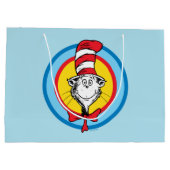 Grand Sac Cadeau Dr Seuss | Chat dans le graphique de la tête du Ca (Dos)