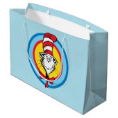 Grand Sac Cadeau Dr Seuss | Chat dans le graphique de la tête du Ca (Dos Angle)