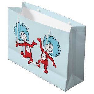 Grand Sac Cadeau Dr. Seuss Chose 1 et Chose 2 Personnage