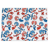 Grand Sac Cadeau Dr Seuss | Chose Une Chose Deux Motifs du drapeau  (Devant)