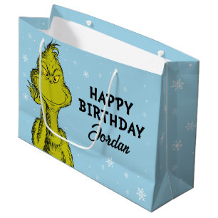 Grand Sac Cadeau Dr Seuss Grinch Winter Birday