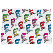 Grand Sac Cadeau Dr Seuss| Le Chat Dans La Patte De Casquette Coule (Devant)