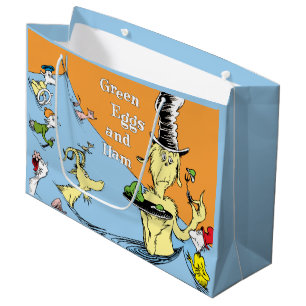 Grand Sac Cadeau Dr. Seuss Les Œufs verts au jambon Scène de l'eau