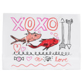 Grand Sac Cadeau Dr Seuss Valentine| Conception XOXO (Dos)