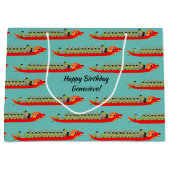 Grand Sac Cadeau Dragon Boat Racing (Devant)