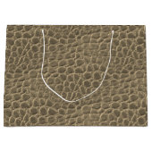 Grand Sac Cadeau Dragon Brown de peau de serpent de Tan/poster de (Devant)