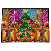 Grand Sac Cadeau Dragon de perles (Devant)