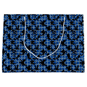 Grand Sac Cadeau Dragon motif 01.wx4x4.bleu Dblue BG