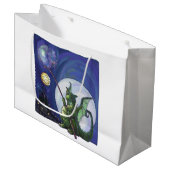 Grand Sac Cadeau Dragon Watch Art (Devant Angle)