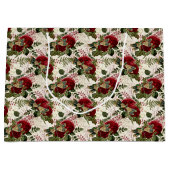 Grand Sac Cadeau Dragonflies de crème et Roses (Devant)