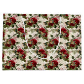 Grand Sac Cadeau Dragonflies de crème et Roses (Dos)