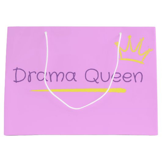 Grand Sac Cadeau Drama Queen (Devant)