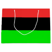 Grand Sac Cadeau Drapeau Afro-Américain (Devant)