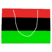 Grand Sac Cadeau Drapeau Afro-Américain (Dos)