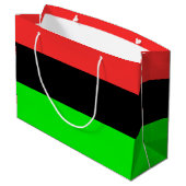 Grand Sac Cadeau Drapeau Afro-Américain (Dos Angle)