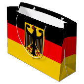 Grand Sac Cadeau Drapeau Allemagne (Dos Angle)