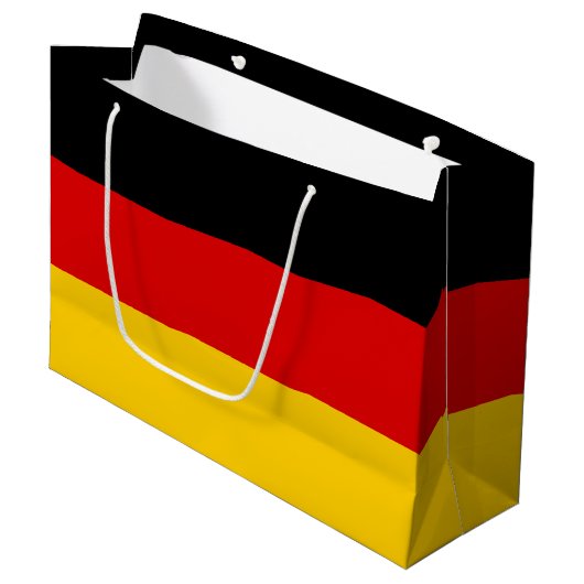 Grand Sac Cadeau Drapeau allemand (Devant Angle)