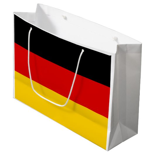 Grand Sac Cadeau Drapeau allemand (Allemagne) (Devant Angle)