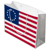 Grand Sac Cadeau Drapeau américain Betsy Ross (Dos Angle)