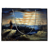 Grand Sac Cadeau Drapeau américain céleste dans le ciel, Zouave Gue (Dos)