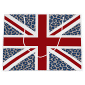 Grand Sac Cadeau Drapeau britannique d'Union Jack avec la copie (Devant)