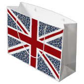Grand Sac Cadeau Drapeau britannique d'Union Jack avec la copie (Dos Angle)
